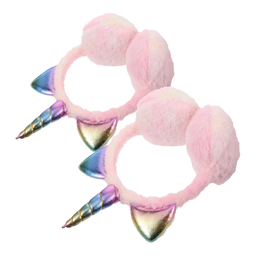 2Pcs Warm Covers Cartoon Earmuff Unicorn Furry Foldable Winter Headb Soft Muffs Kids Toddler Adjustable Cold Protection Over Ear
2Pcs Warm Covers Cartoon Earmuff Unicorn Furry Foldable Winter Headb Soft Muffs Kids Toddler Adjustable Cold Protection Over Ear