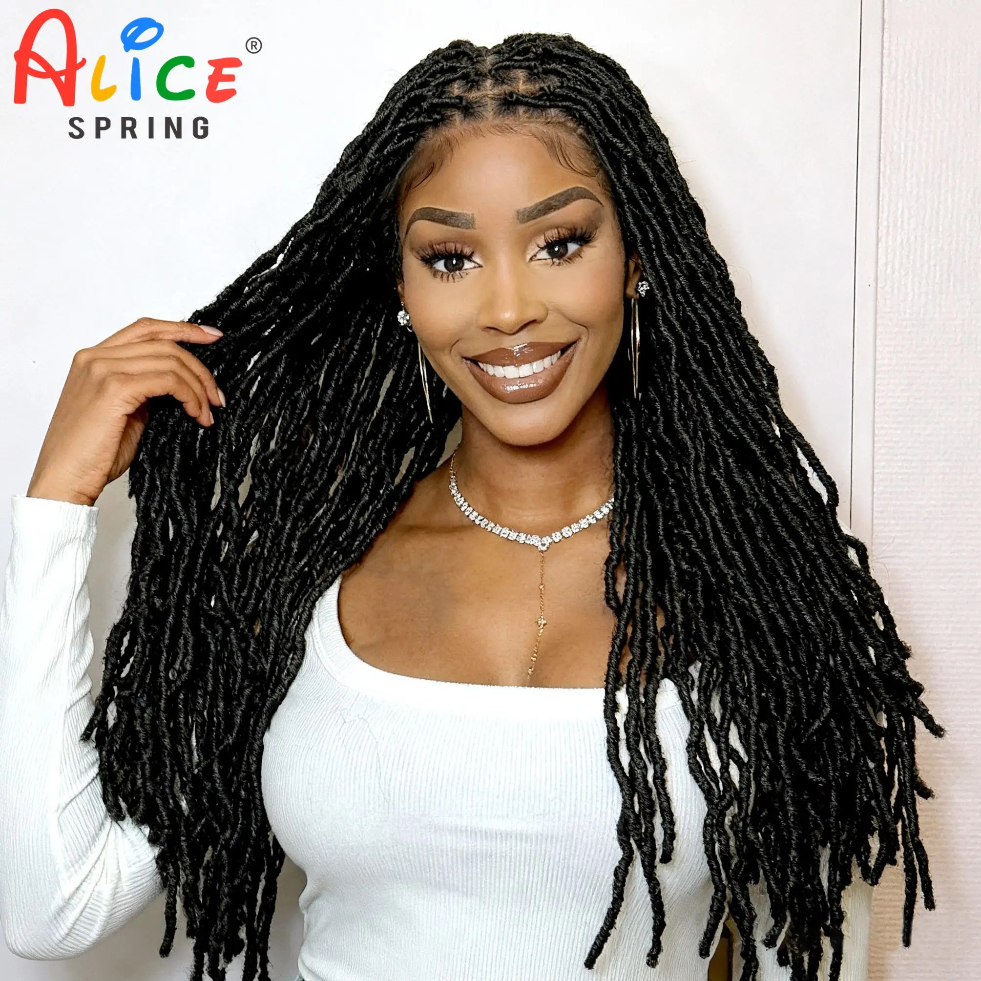24-дюймовые плетеные парики с дредами, синтетические полные кружевные плетеные парики для чернокожих женщин, кружевные фронтальные парики без узлов, косички, парики 
24-дюймовые плетеные парики с дредами, синтетические полные кружевные плетеные парики для чернокожих женщин, кружевные фронтальные парики без узлов, косички, парики