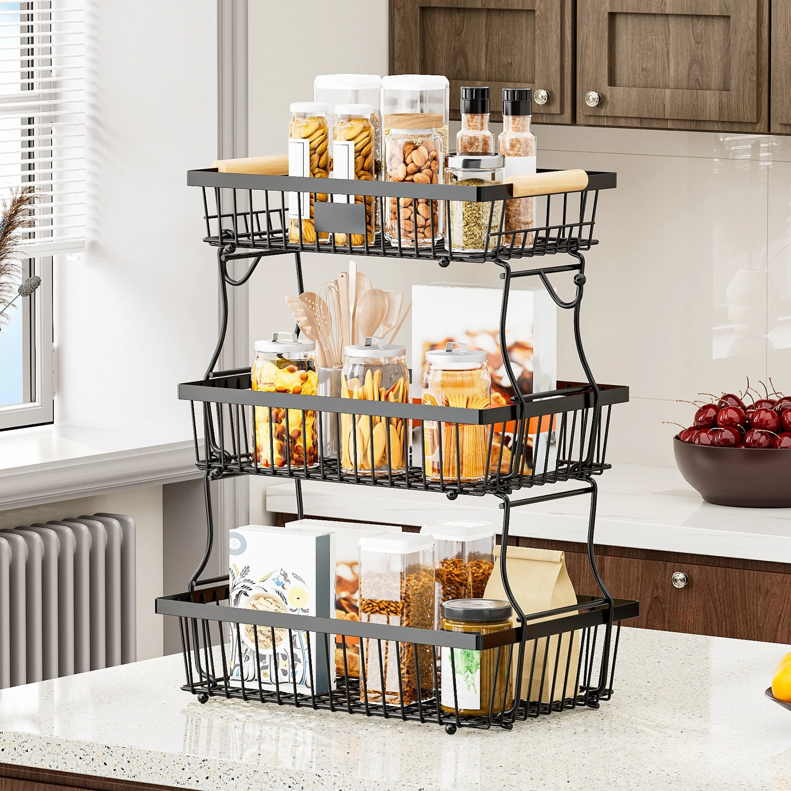 Fruit basket restaurant snack storage fruit basket wrought iron kitchen countertop removable fruit and vegetable storage basket
Fruit basket restaurant snack storage fruit basket wrought iron kitchen countertop removable fruit and vegetable storage basket