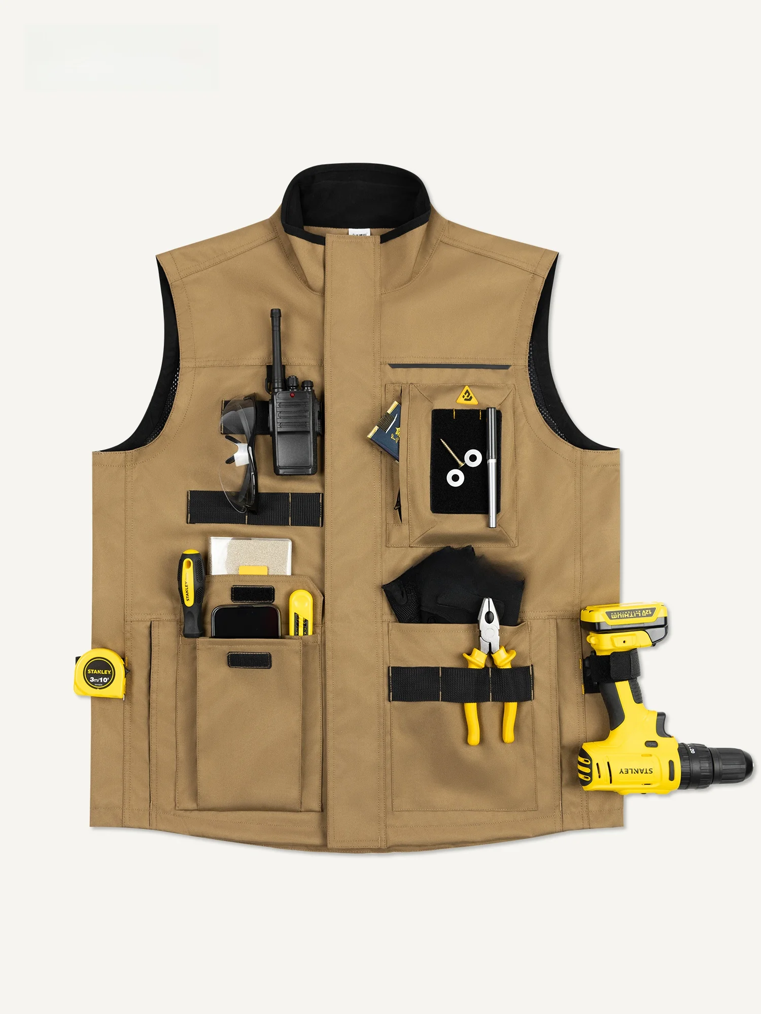 Multi-ket ian Work Vest Outdoor Fiing Gear Functional Multi-Use Tool Vest Stand Fit Youth Casual Autumn Zipper 
Multi-ket ian Work Vest Outdoor Fiing Gear Functional Multi-Use Tool Vest Stand Fit Youth Casual Autumn Zipper