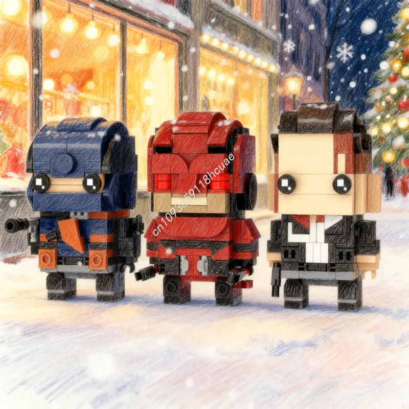 571pcs MOC Brickheadz Daredevil Punisher Bullseye Model Building Blocks Christmas Gifts Construction Toy Idea Creative Education
571pcs MOC Brickheadz Daredevil Punisher Bullseye Model Building Blocks Christmas Gifts Construction Toy Idea Creative Education