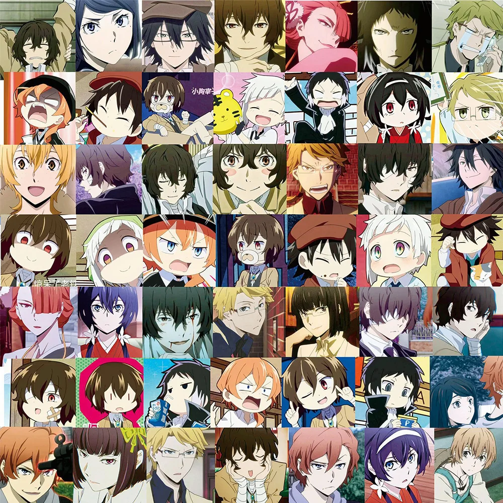 10/30/62pcs Cartoon Bungo Stray Dogs Stickers Cool Anime Character Decals Skateboard Phone Notebook Classic Manga Sticker Decor
10/30/62pcs Cartoon Bungo Stray Dogs Stickers Cool Anime Character Decals Skateboard Phone Notebook Classic Manga Sticker Decor