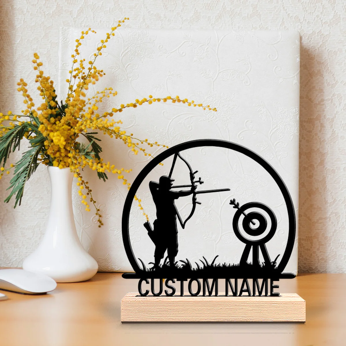 1pc New Design Personalized Custom Archery Metal Statues With Wooden Base Tabletop Decoration Sports Enthusiast Gift With Wooden
1pc New Design Personalized Custom Archery Metal Statues With Wooden Base Tabletop Decoration Sports Enthusiast Gift With Wooden