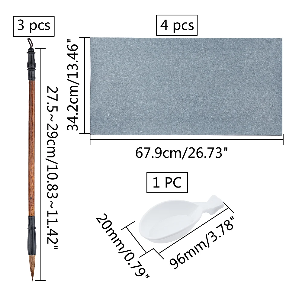 8pcs Chinese Calligraphy Water Writing Magic Paper Set Sienna Chinese Traditional Calligraphy Brushes Pen Sumi Painting Drawing
8pcs Chinese Calligraphy Water Writing Magic Paper Set Sienna Chinese Traditional Calligraphy Brushes Pen Sumi Painting Drawing