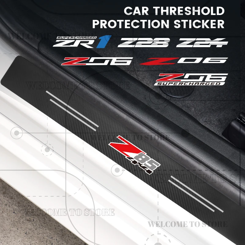 4/5pcs For Chevrolet ZR1 Z06 Super Charged Z24 Z28 Z85 4X4 LOGO Car Door Sill Strip Carbon Anti-Scratch Trunk Protector Sticker
4/5pcs For Chevrolet ZR1 Z06 Super Charged Z24 Z28 Z85 4X4 LOGO Car Door Sill Strip Carbon Anti-Scratch Trunk Protector Sticker