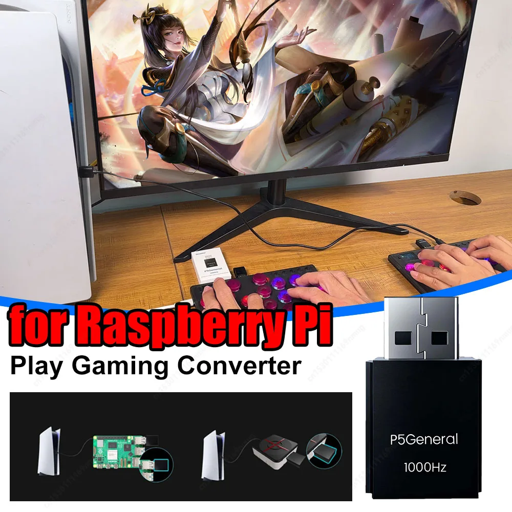 Конвертер-контроллер P5 General Plug-and-Play, 1000 Гц, USB-приемник, совместимый с Raspberry Pi
Конвертер-контроллер P5 General Plug-and-Play, 1000 Гц, USB-приемник, совместимый с Raspberry Pi