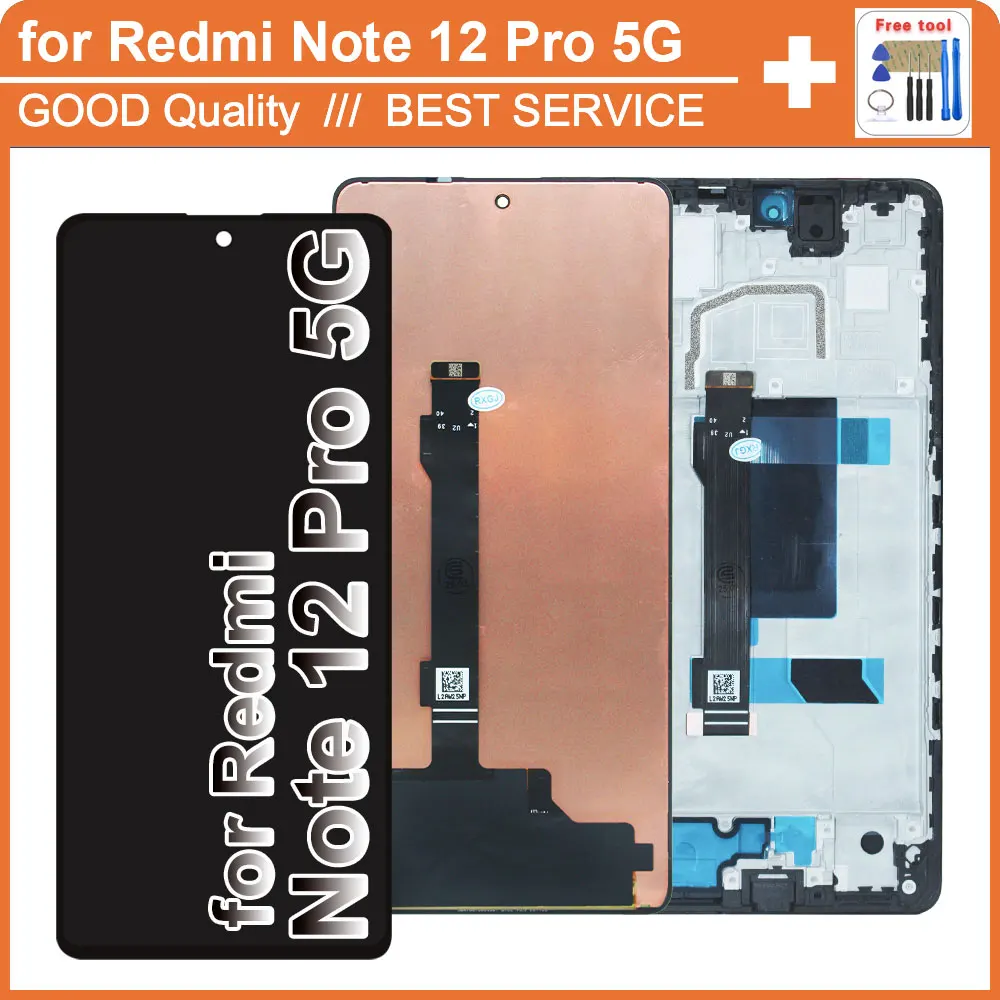 AMOLED LCD for Xiaomi Redmi Note 12 Pro 5G 22101316C LCD Display Touch Screen for Redmi Note 12 Pro 5G 22101316G LCD Replacement
AMOLED LCD for Xiaomi Redmi Note 12 Pro 5G 22101316C LCD Display Touch Screen for Redmi Note 12 Pro 5G 22101316G LCD Replacement