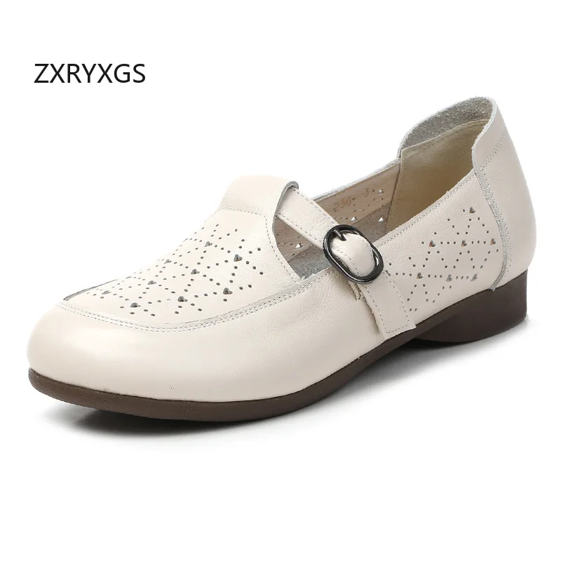 ZXRYXGS Top Cowhide Hollow Breathable Cool Sandals Women's Flat Shoes 2026 Spring Summer Women Fashion Casual Shoes Plus Size
ZXRYXGS Top Cowhide Hollow Breathable Cool Sandals Women's Flat Shoes 2026 Spring Summer Women Fashion Casual Shoes Plus Size
