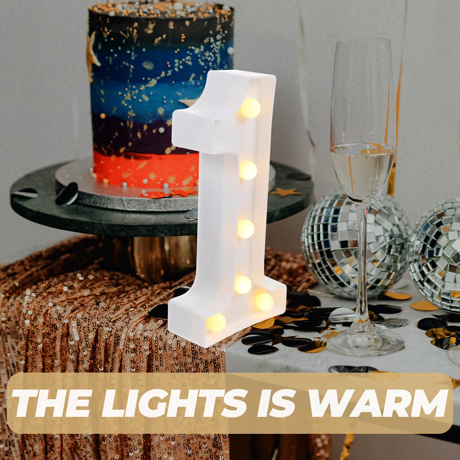 Light up Number 1 LED Lamp Decorative Symbol Modeling Glow Memorial naments for Party Bedroom Living Room Big Numbers
Light up Number 1 LED Lamp Decorative Symbol Modeling Glow Memorial naments for Party Bedroom Living Room Big Numbers