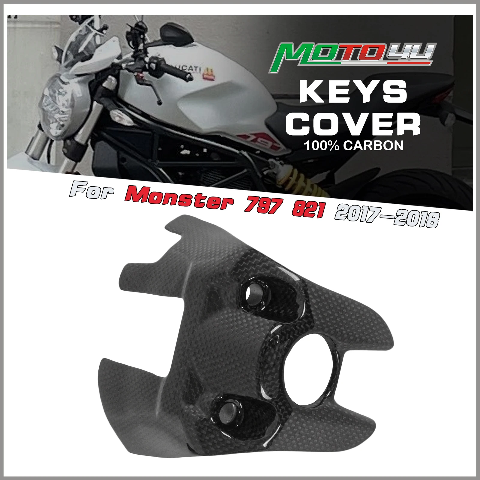 For Ducati Monster 797 821 2017 2018 Real Carbon Fiber Switch Keys Carbon Block Keys Cover Key Ignition Motorcycle Modification
For Ducati Monster 797 821 2017 2018 Real Carbon Fiber Switch Keys Carbon Block Keys Cover Key Ignition Motorcycle Modification