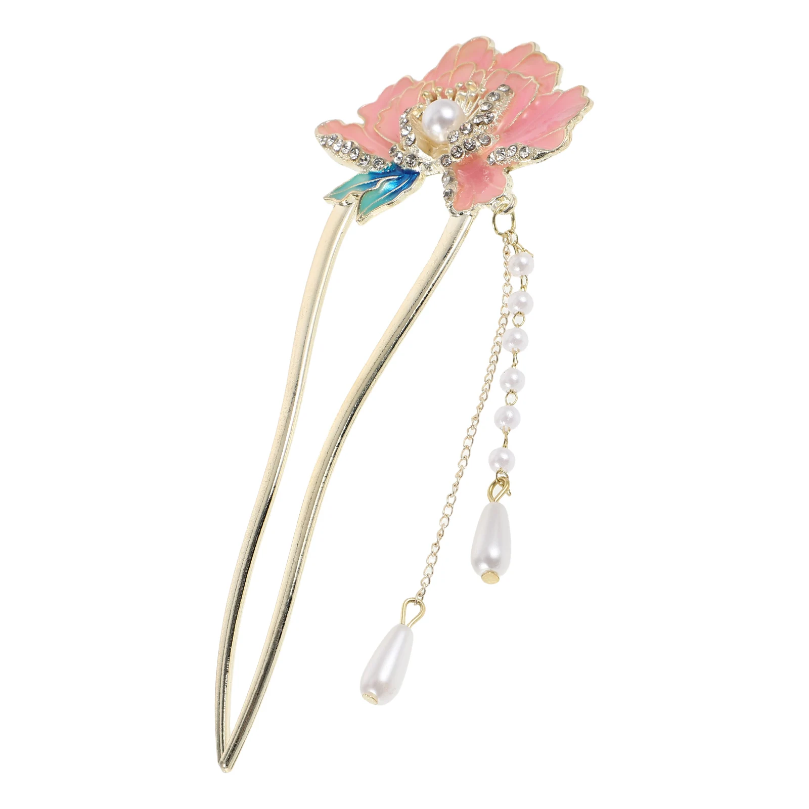 Enamel Hairpin Chinese Style U Shape Peony Decorations Wedding Banquet Party Hanfu Pins Hair Sticks Women Accessories
Enamel Hairpin Chinese Style U Shape Peony Decorations Wedding Banquet Party Hanfu Pins Hair Sticks Women Accessories
