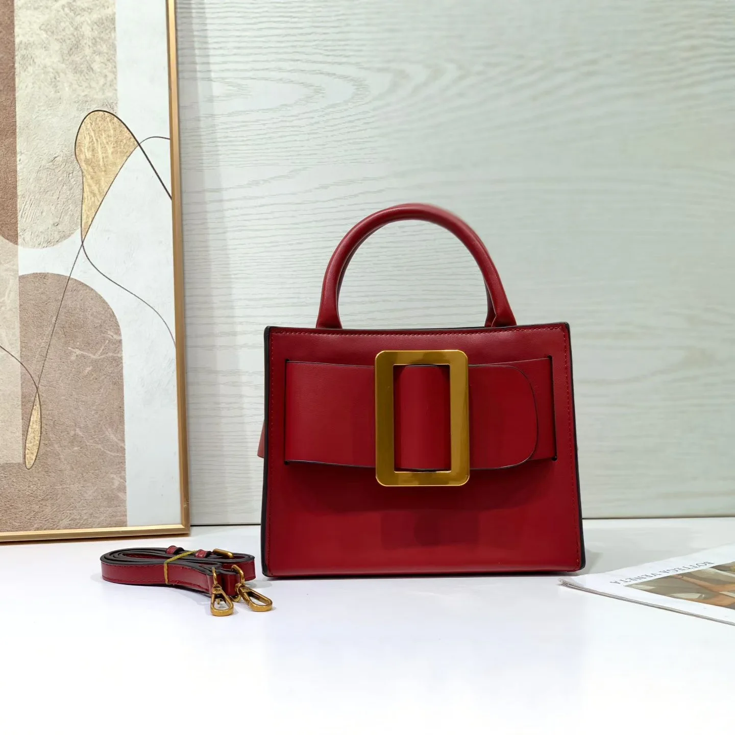 Oversized Gold Buckle Bag 2026, Statement Crossbody Bag for Women, Chic Top Handle Shoulder Purse
Oversized Gold Buckle Bag 2026, Statement Crossbody Bag for Women, Chic Top Handle Shoulder Purse