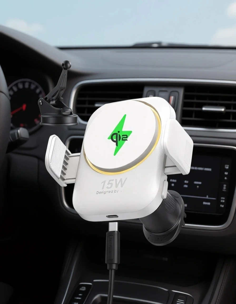 Qi2 15W Car Wireless Charger Mount 22N Strong Hold Cooling RGB iPhone 16 15 14 13 12 White
Qi2 15W Car Wireless Charger Mount 22N Strong Hold Cooling RGB iPhone 16 15 14 13 12 White