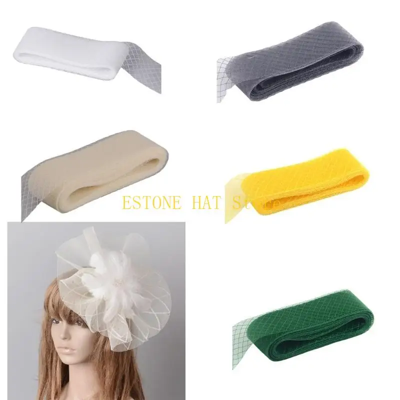 49MF Сетчатая лента с бантом, эластичная лента для проекта ручной работы для шляпы Millinery
49MF Сетчатая лента с бантом, эластичная лента для проекта ручной работы для шляпы Millinery