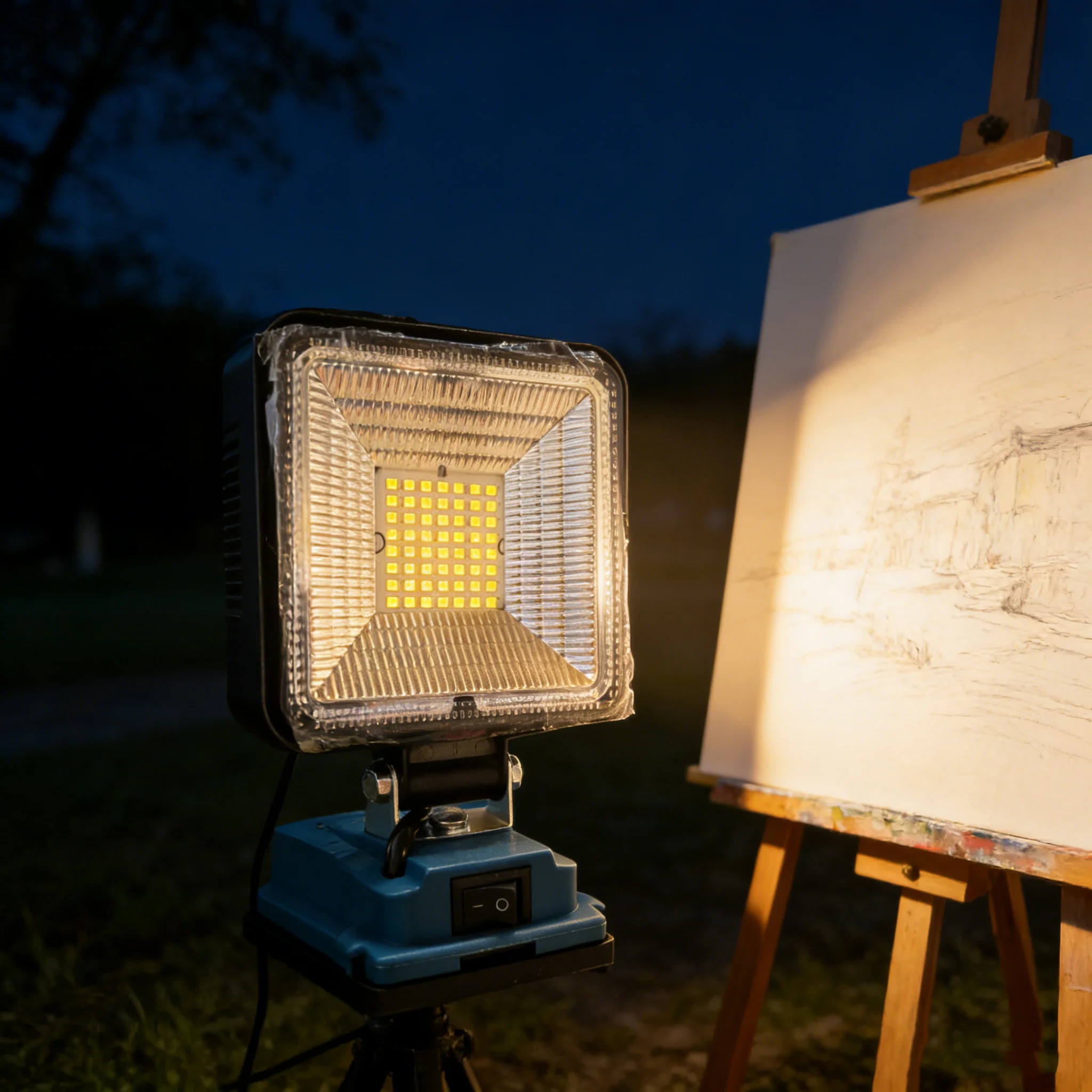 Rechargeable LED Work Light 4 Inch USB Type-C, Cordless Emergency Flood Light for Makita Dewalt Milwaukee 18V-21V Battery
Rechargeable LED Work Light 4 Inch USB Type-C, Cordless Emergency Flood Light for Makita Dewalt Milwaukee 18V-21V Battery