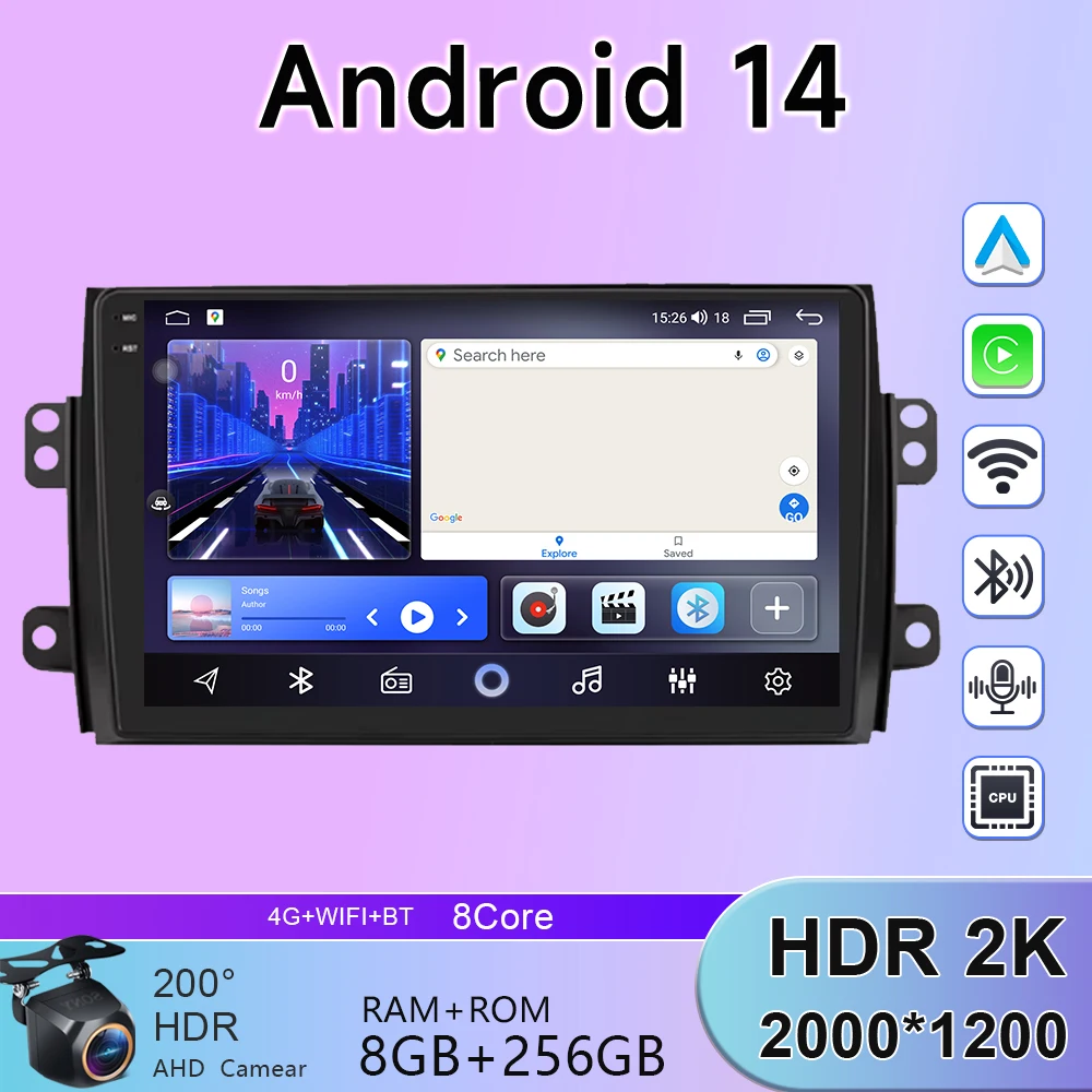 Stereo Carplay For Suzuki Grand Vitara 3 2005 - 2015 Video Player Android Car Radio GPS Navigation voice control Multimedia WIFI
Stereo Carplay For Suzuki Grand Vitara 3 2005 - 2015 Video Player Android Car Radio GPS Navigation voice control Multimedia WIFI