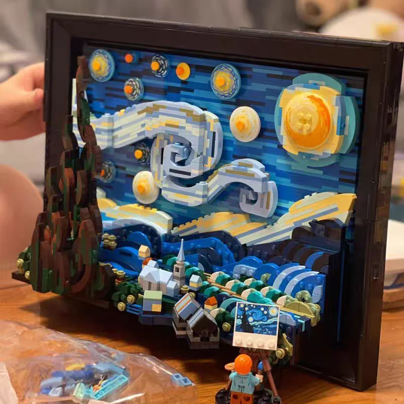 Hot Van Gogh Starry Night 3D Building Blocks DIY Oil Painting Puzzle Art Model Desktop Decoration Ornament Birthday Holiday Gift
Hot Van Gogh Starry Night 3D Building Blocks DIY Oil Painting Puzzle Art Model Desktop Decoration Ornament Birthday Holiday Gift