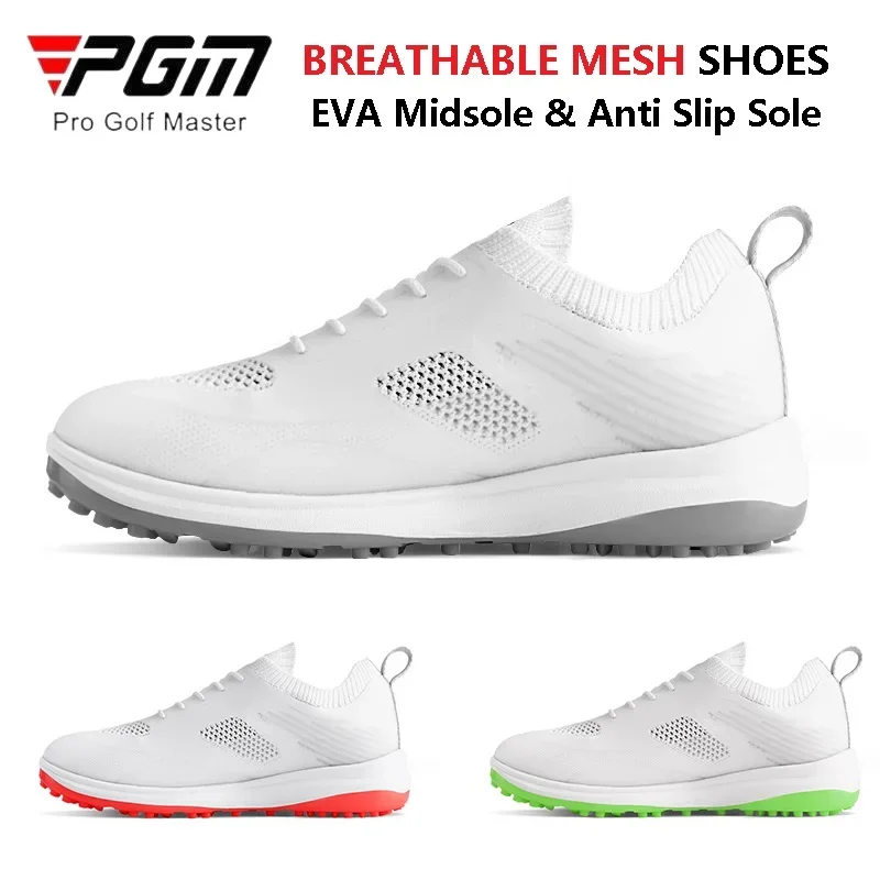 PGM Women Ultra-light Waterproof Golf Shoes Ladies Breathable Flying Weave Golf Sneakers Women Anti Slip Sport Shoes
PGM Women Ultra-light Waterproof Golf Shoes Ladies Breathable Flying Weave Golf Sneakers Women Anti Slip Sport Shoes