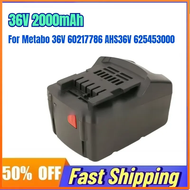 36V 2000mAh Rechargeable Battery for Metabo 36V 60217786 AHS36V 625453000 Electric Drill Impact Drill Lithium Battery
36V 2000mAh Rechargeable Battery for Metabo 36V 60217786 AHS36V 625453000 Electric Drill Impact Drill Lithium Battery
