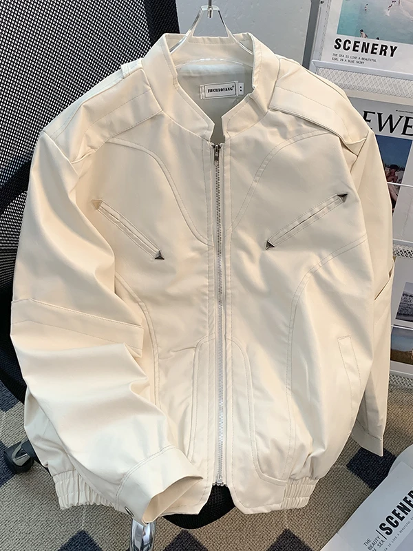 Мужская куртка-жакет из искусственной кожи в стиле ретро-американский мотоциклетный стиль, весна 2025, крутая и стильная, для пар, повседневная, свободного кроя
Мужская куртка-жакет из искусственной кожи в стиле ретро-американский мотоциклетный стиль, весна 2025, крутая и стильная, для пар, повседневная, свободного кроя