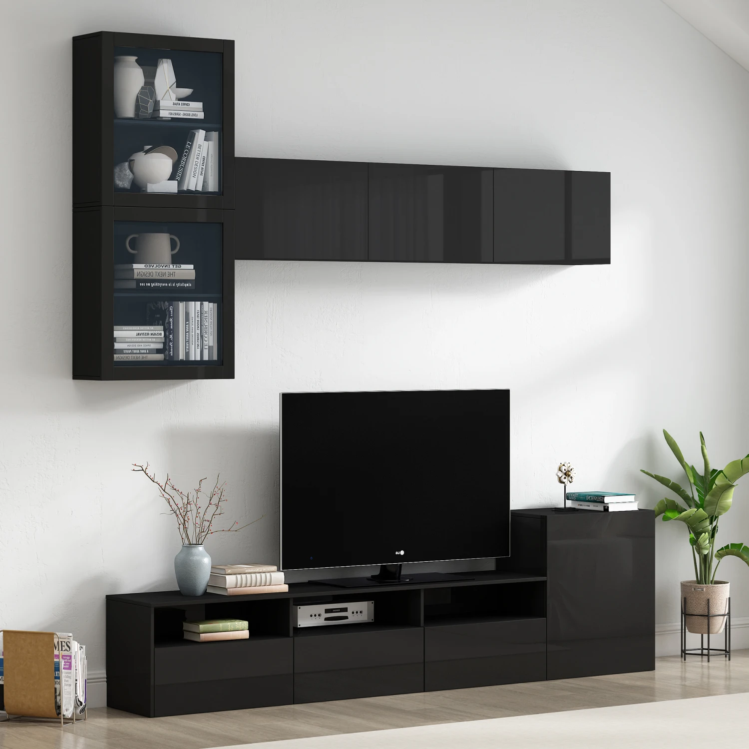 ON-TREND High Gloss TV Stand with Ample Storage Space, Media Console for TVs Up to 78", Versatile Entertainment Center with Wall
ON-TREND High Gloss TV Stand with Ample Storage Space, Media Console for TVs Up to 78", Versatile Entertainment Center with Wall