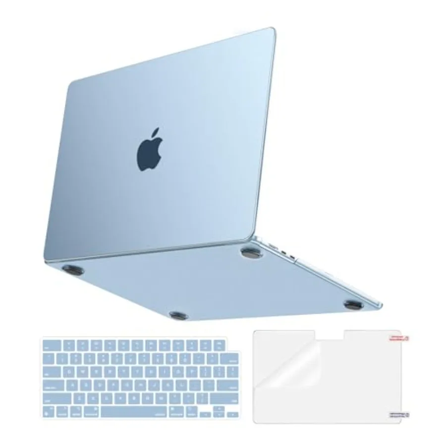 Compatible with MacBook Air 13 inch Case M5 2026 M4 M3 M2 2025-2022 A3449 A3240 A3113 A2681, Matched Laptop Color, 3 in 1 Kit A
Compatible with MacBook Air 13 inch Case M5 2026 M4 M3 M2 2025-2022 A3449 A3240 A3113 A2681, Matched Laptop Color, 3 in 1 Kit A