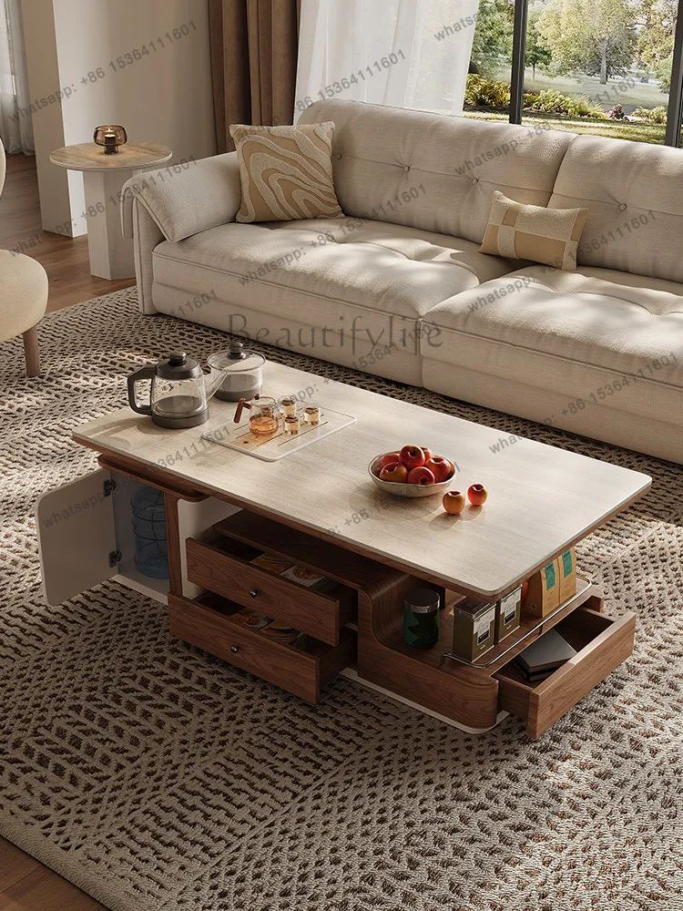 Living room coffee table household modern simple tea integrated high-end atmosphere
Living room coffee table household modern simple tea integrated high-end atmosphere