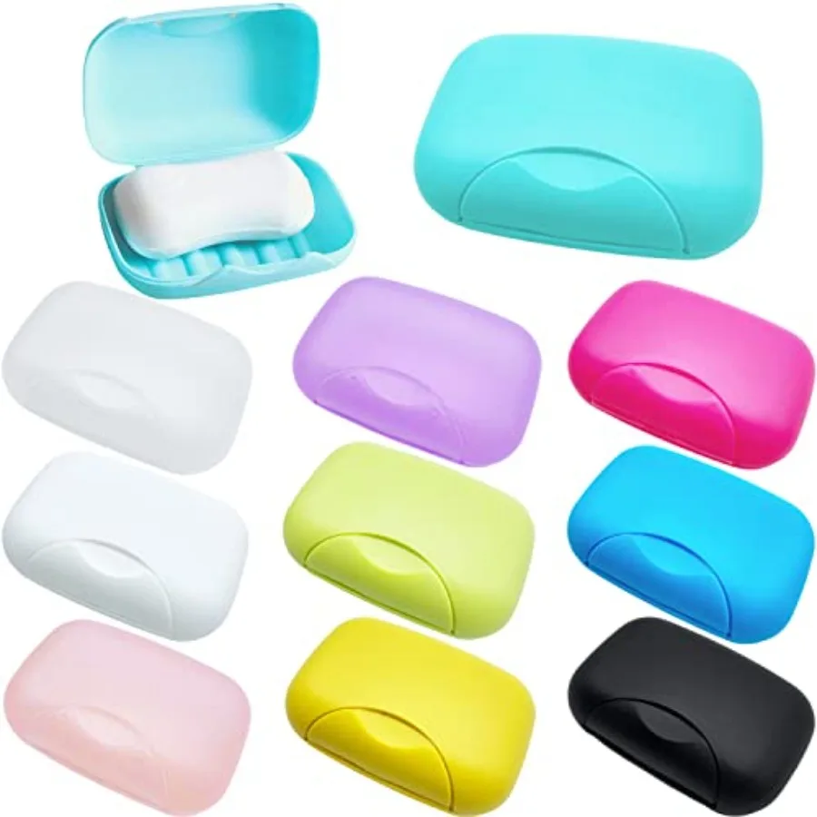 10 PCS Soap Box Holder, Plastic Travel Soap Dish, Portable Leak Proof Soap Case Container for Bathroom, Camping, Gym, Business
10 PCS Soap Box Holder, Plastic Travel Soap Dish, Portable Leak Proof Soap Case Container for Bathroom, Camping, Gym, Business