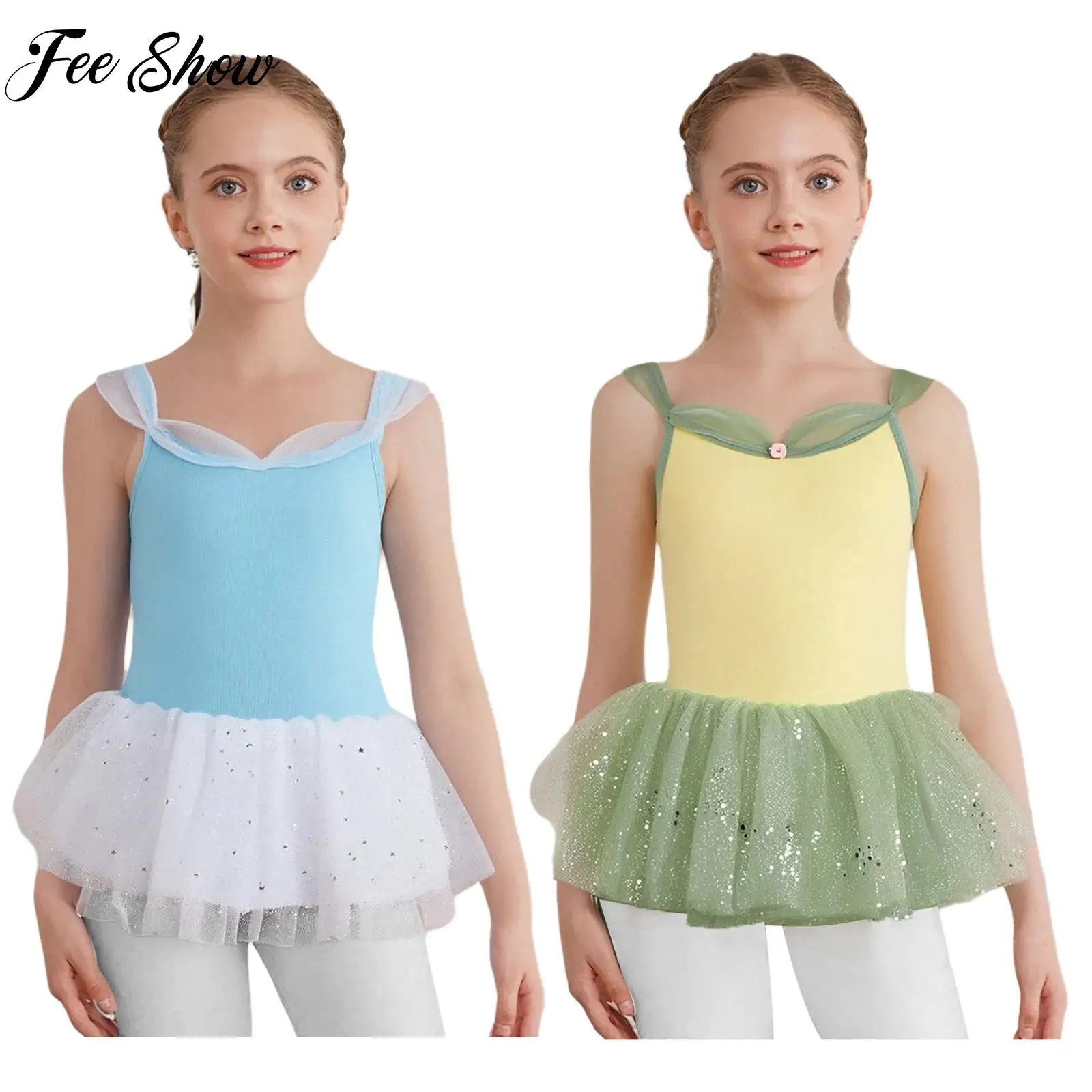 Child Girl Ballet Dance Performance Costume Sleeveless Butterfly Back Leotard+Tulle Tutu Skirt for Halloween Fancy Cosplay Party
Child Girl Ballet Dance Performance Costume Sleeveless Butterfly Back Leotard+Tulle Tutu Skirt for Halloween Fancy Cosplay Party