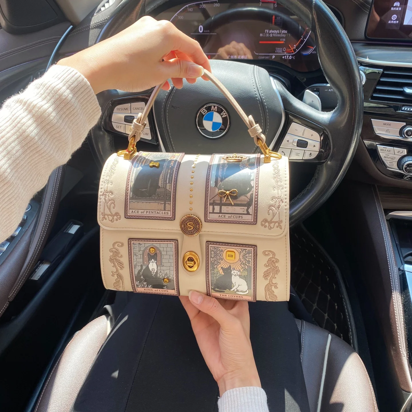 Fashion and Luxury Handheld Boston Bag with Delicate Metal Rivet and Beautiful Cat Pattern 2026 Women Newly Trendy Shoulder Bag
Fashion and Luxury Handheld Boston Bag with Delicate Metal Rivet and Beautiful Cat Pattern 2026 Women Newly Trendy Shoulder Bag