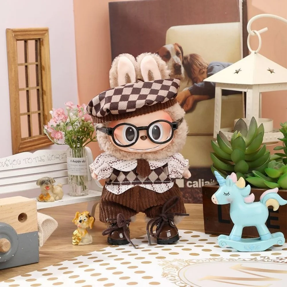 17 см одежда Labubu, осенне-зимний стиль, свитер, костюм Kawaii Mini V1 V2, одежда Labubu, плюшевые аксессуары для кукол, подарок
17 см одежда Labubu, осенне-зимний стиль, свитер, костюм Kawaii Mini V1 V2, одежда Labubu, плюшевые аксессуары для кукол, подарок