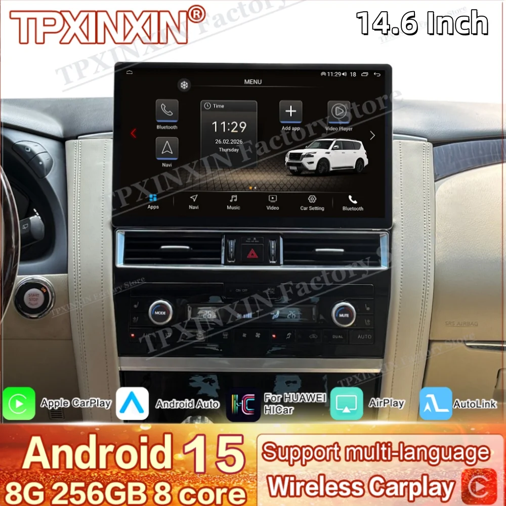 Android Radio For Nissan Patrol Y62 Amada For Infiniti QX80 QX56 2012~2020 Multimedia GPS Car Stereo Receiver player Head Unit
Android Radio For Nissan Patrol Y62 Amada For Infiniti QX80 QX56 2012~2020 Multimedia GPS Car Stereo Receiver player Head Unit