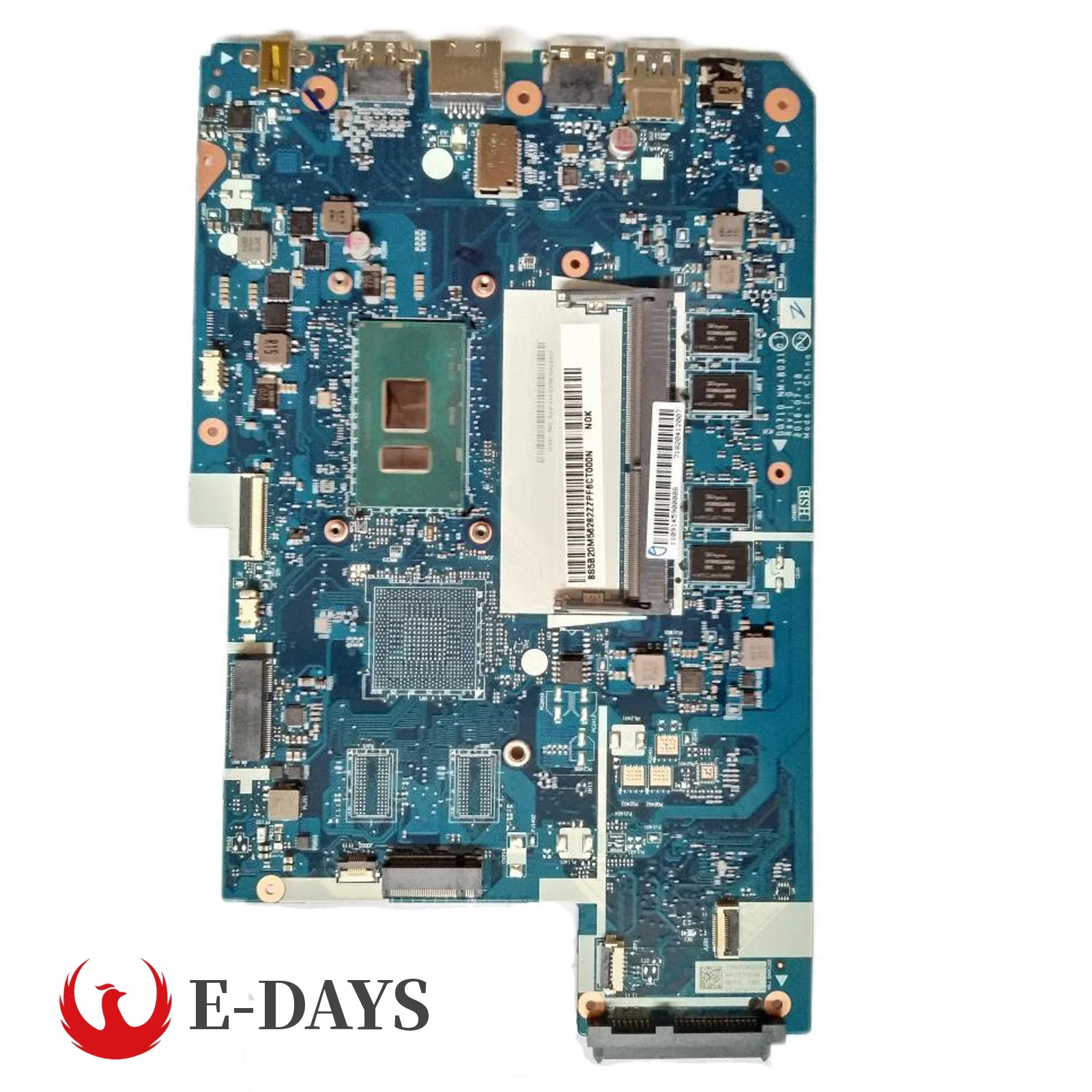 NM-B031 для Lenovo 110-17IKB, материнская плата, процессор I3-7100U, графический процессор, оперативная память, 4G, 100% тест в порядке
NM-B031 для Lenovo 110-17IKB, материнская плата, процессор I3-7100U, графический процессор, оперативная память, 4G, 100% тест в порядке