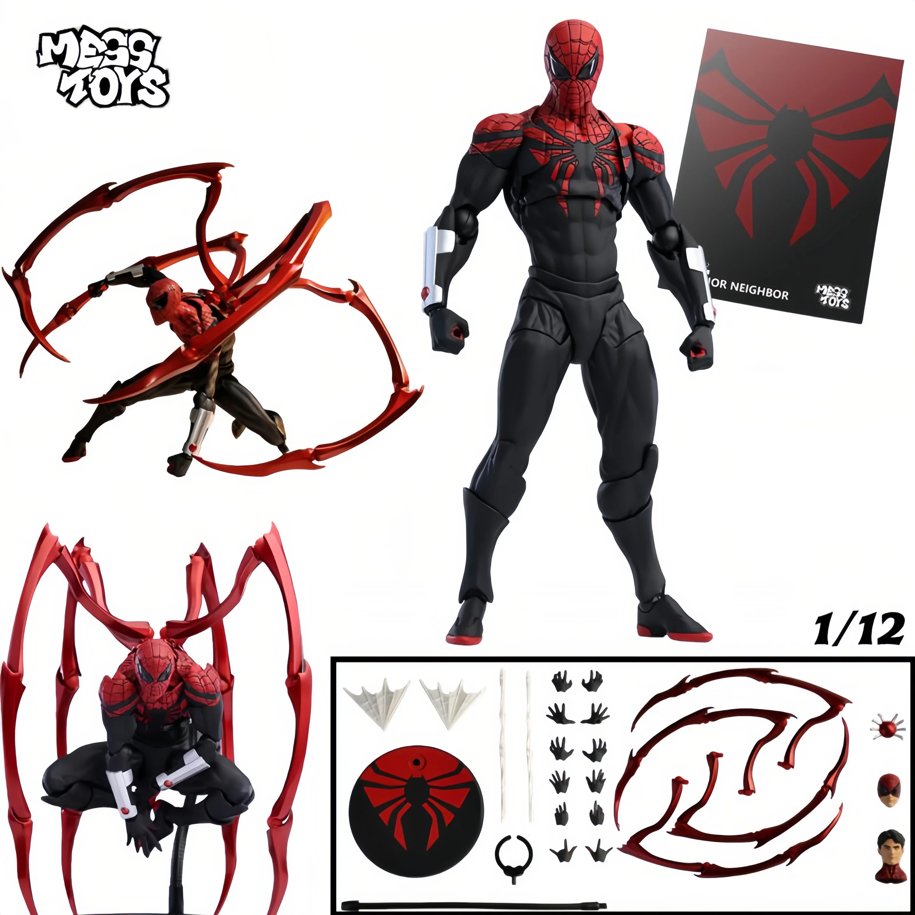 In Stock MessToys Superior Spiderman Figure Mess Toys Superior Spider Man Action Figure CT Toys Figurine Statue Model Gifts Toys
In Stock MessToys Superior Spiderman Figure Mess Toys Superior Spider Man Action Figure CT Toys Figurine Statue Model Gifts Toys