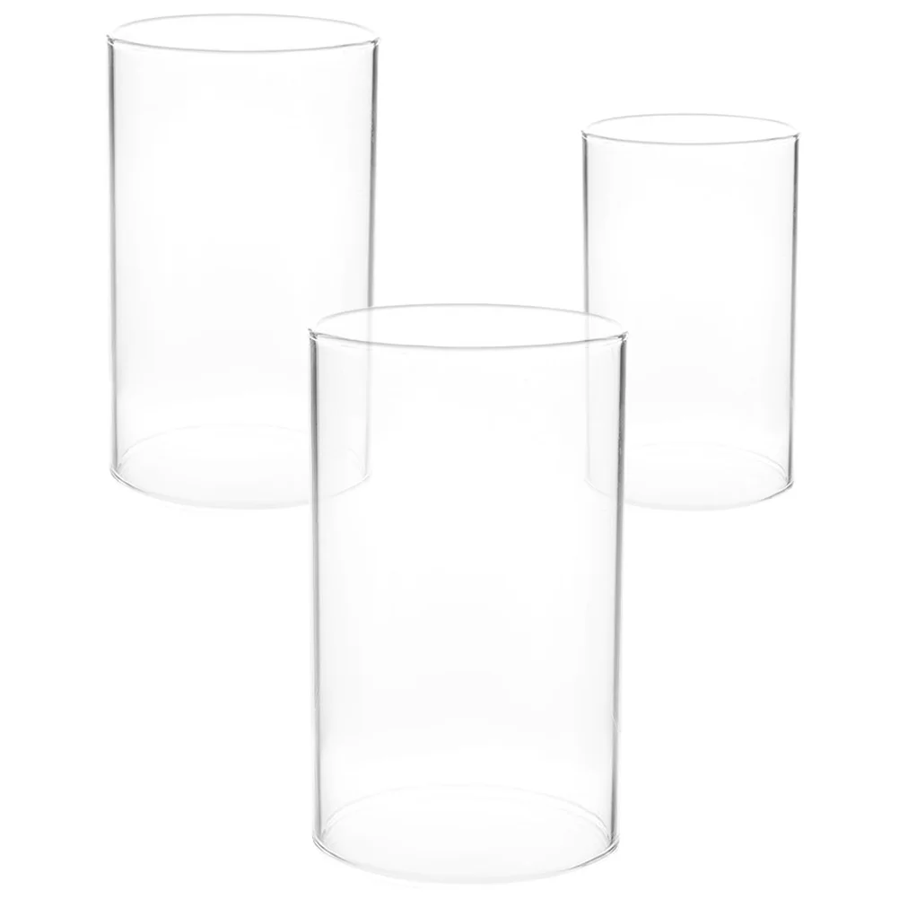 3 Pcs Windproof Cover Glass Cylinders for Candles Lampshade Candleholder Votive High Borosilicate Tea Light Covers
3 Pcs Windproof Cover Glass Cylinders for Candles Lampshade Candleholder Votive High Borosilicate Tea Light Covers
