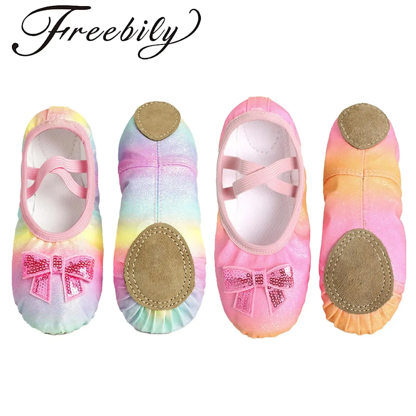 1 Pair Soft-sole Girls Ballet Shoes Glitter Dance Slippers Toddler Kid Practice Shoes Flats with Elastic Laces for Gymnastics
1 Pair Soft-sole Girls Ballet Shoes Glitter Dance Slippers Toddler Kid Practice Shoes Flats with Elastic Laces for Gymnastics