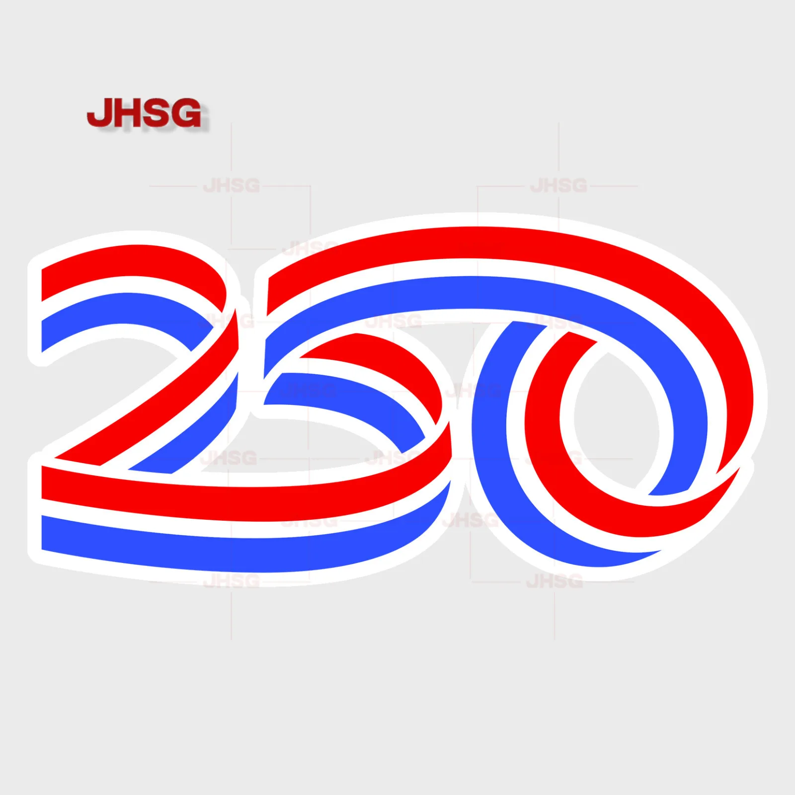 250th Anniversary Logo 2026 US Flag Vinyl Stickers
250th Anniversary Logo 2026 US Flag Vinyl Stickers