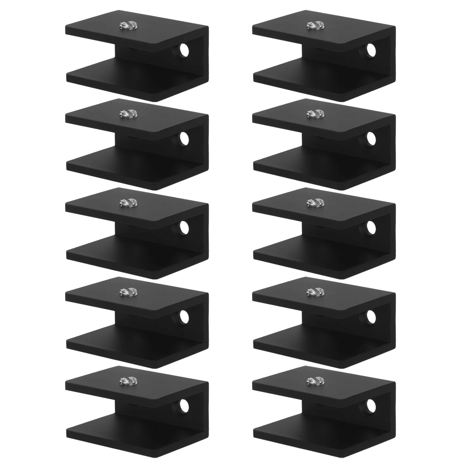 10pcs Black Glass Shelf Brackets Adjustable Wall Clamps Durable Square Lock Clips Foldable Bath Kitchen Use Layer Board Clamp 
10pcs Black Glass Shelf Brackets Adjustable Wall Clamps Durable Square Lock Clips Foldable Bath Kitchen Use Layer Board Clamp