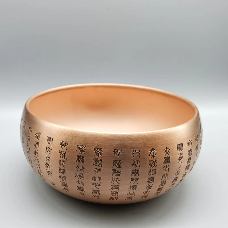 Wholesale handmade red copper tea basin Heart Sutra decoration home decorative crafts one piece dropshipping
Wholesale handmade red copper tea basin Heart Sutra decoration home decorative crafts one piece dropshipping
