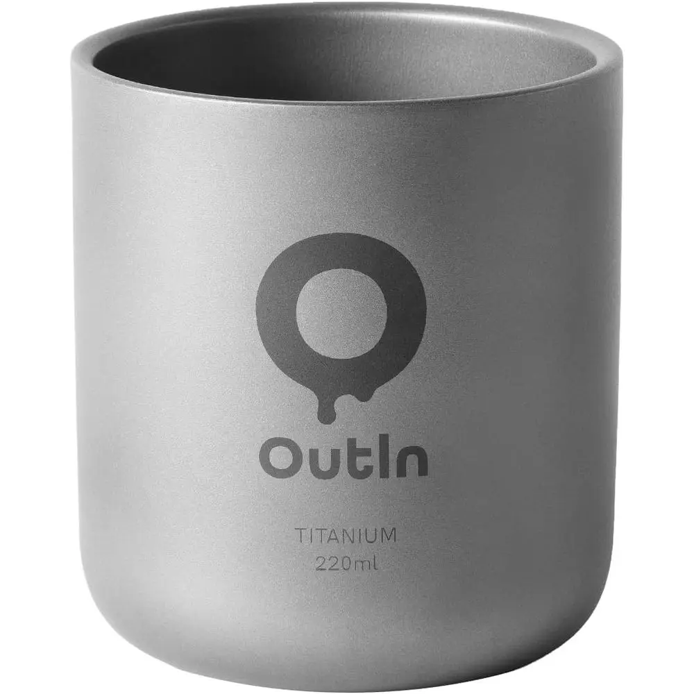 Double-Walled Insulated Titanium Coffee Cup for Camping, Hiking, and Backpacking - Lightweight & Durable (220ml, 78g)
Double-Walled Insulated Titanium Coffee Cup for Camping, Hiking, and Backpacking - Lightweight & Durable (220ml, 78g)