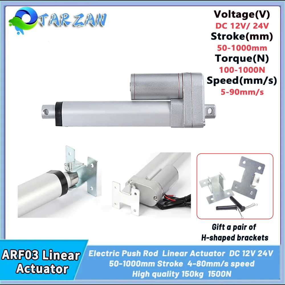 Линейный актуатор 1000Н, электрический, с высокой тягой, толкающий шток, DC12V/24V, линейный двигатель, телескопический стержень для измельчителя отходов, раздвижного окна
Линейный актуатор 1000Н, электрический, с высокой тягой, толкающий шток, DC12V/24V, линейный двигатель, телескопический стержень для измельчителя отходов, раздвижного окна
