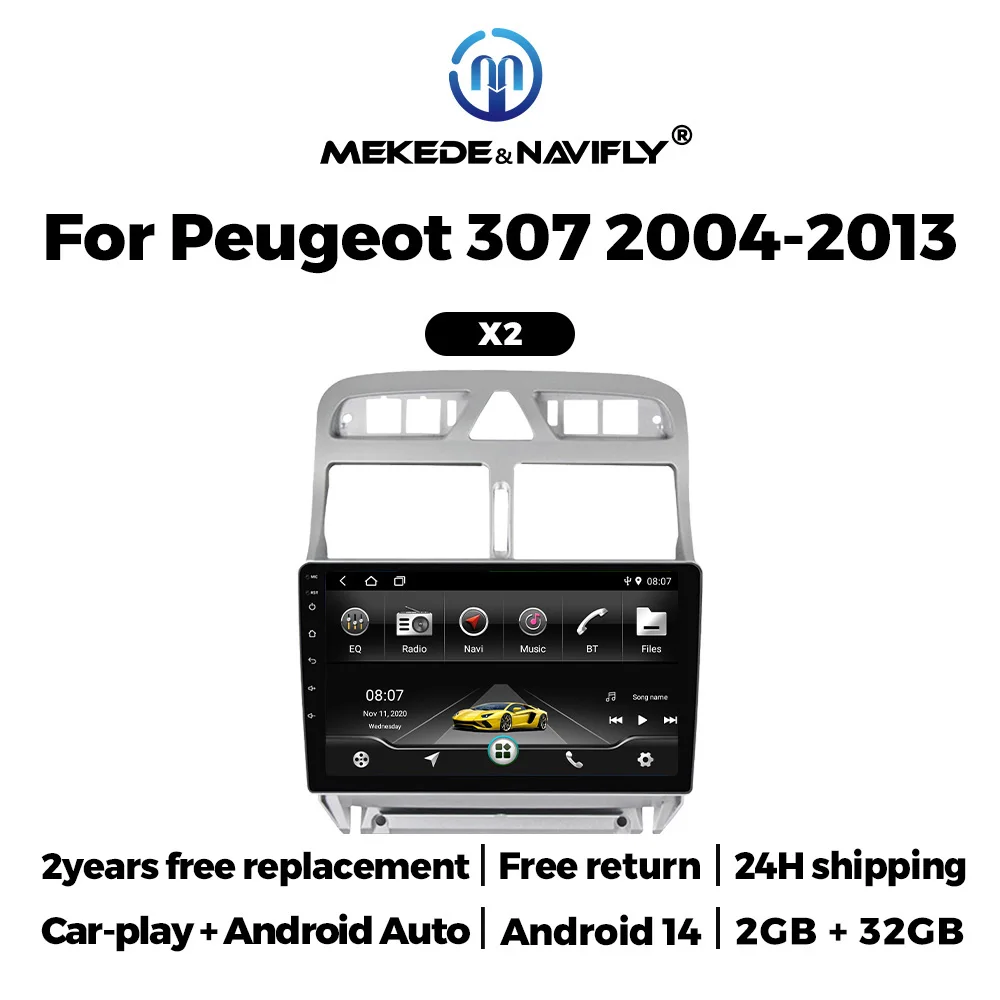 NaviFly 9inch 2G+32G Android Auto Intelligentes System Car Radio Multimedia Player 2Din For Peugeot 307 SW 307CC 307SW 2002-2013
NaviFly 9inch 2G+32G Android Auto Intelligentes System Car Radio Multimedia Player 2Din For Peugeot 307 SW 307CC 307SW 2002-2013
