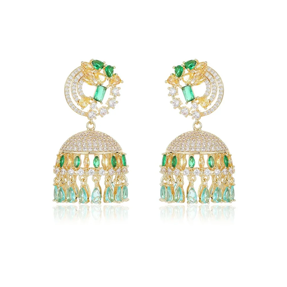 Индийский Jhumka Jhumki кубический цирконий колокольчик с кисточками из бисера висячие серьги для женщин Дубай африканские хрустальные украшения свадебные подарки
Индийский Jhumka Jhumki кубический цирконий колокольчик с кисточками из бисера висячие серьги для женщин Дубай африканские хрустальные украшения свадебные подарки