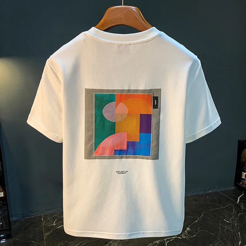 2025 Summer New Geometric Creative Printed Short sleeved T-shirt for Men, Comfortable, Versatile, Premium Embroidered Top
2025 Summer New Geometric Creative Printed Short sleeved T-shirt for Men, Comfortable, Versatile, Premium Embroidered Top