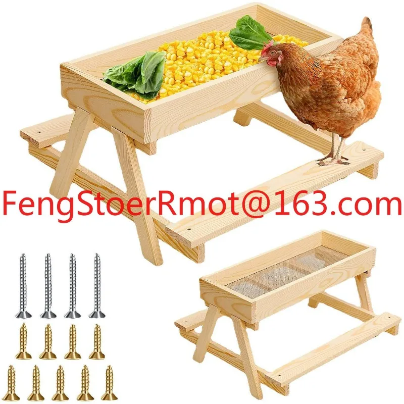 Wooden fun outdoor feeding lawn chicken mallard duck feeder wooden dining table feeder
Wooden fun outdoor feeding lawn chicken mallard duck feeder wooden dining table feeder