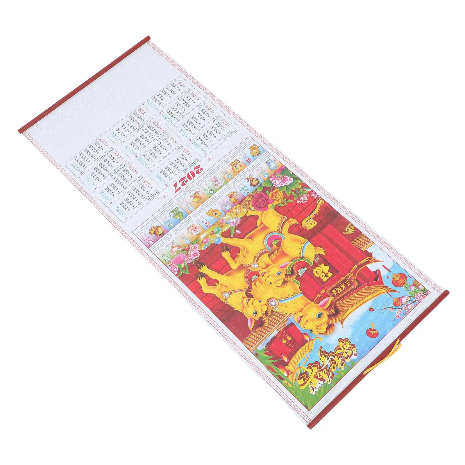 Year of The Goat Wall Scroll Calendar 2027 Decorative Hanging Poster Imitation Rattan Chinese New Year Zodiac Calendar Feng Shui
Year of The Goat Wall Scroll Calendar 2027 Decorative Hanging Poster Imitation Rattan Chinese New Year Zodiac Calendar Feng Shui
