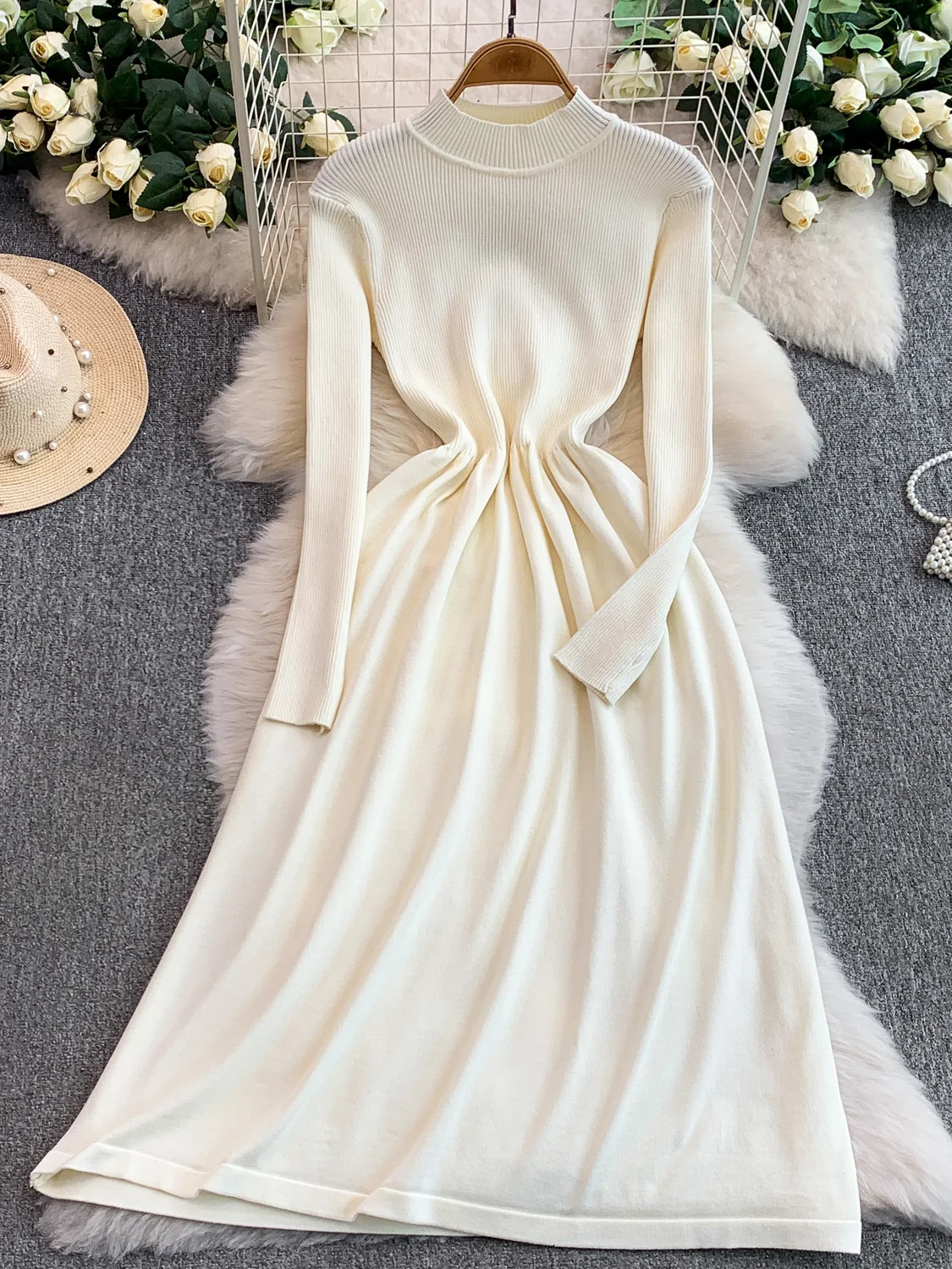 Мат Цвет круглый Ne Трикотажное платье Женская осенне-зимняя юбка-миди трапециевидной формы для похудения с высокой талией Длинный све Dr
Мат Цвет круглый Ne Трикотажное платье Женская осенне-зимняя юбка-миди трапециевидной формы для похудения с высокой талией Длинный све Dr