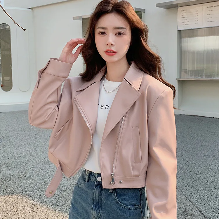 2024 Women's Oblique Zipper Pu Motorcycle Leather Jacket Autumn 2 New Fashion Short Leather Jacket
2024 Women's Oblique Zipper Pu Motorcycle Leather Jacket Autumn 2 New Fashion Short Leather Jacket