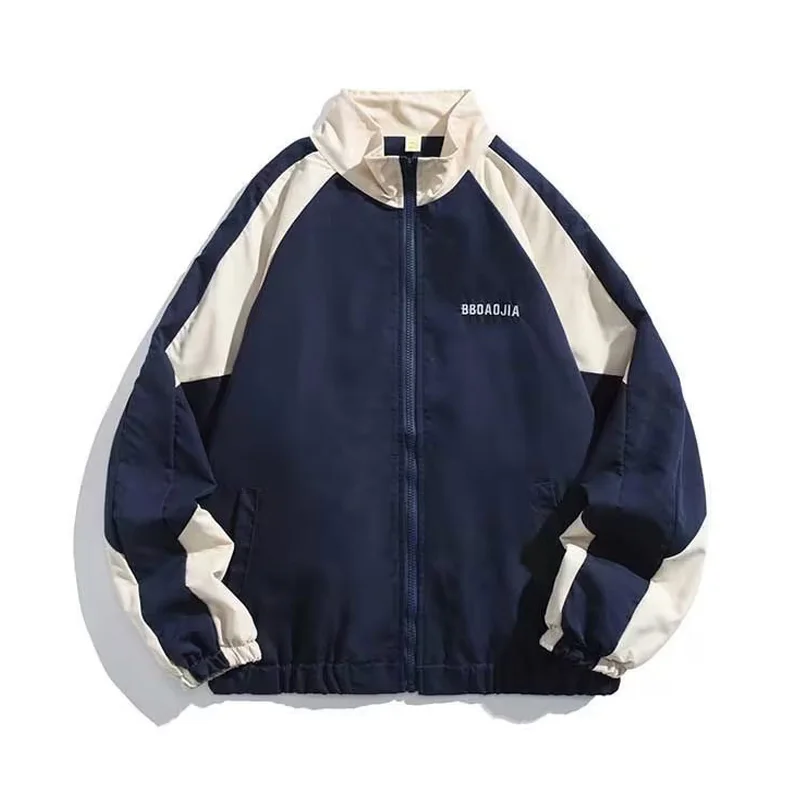 Men's Casual Jacket Contrasting Color Retro Streetwear Coat Zip Up Jacket Windbreaker Thin Sports Coats Outwear Baseball Uniform
Men's Casual Jacket Contrasting Color Retro Streetwear Coat Zip Up Jacket Windbreaker Thin Sports Coats Outwear Baseball Uniform