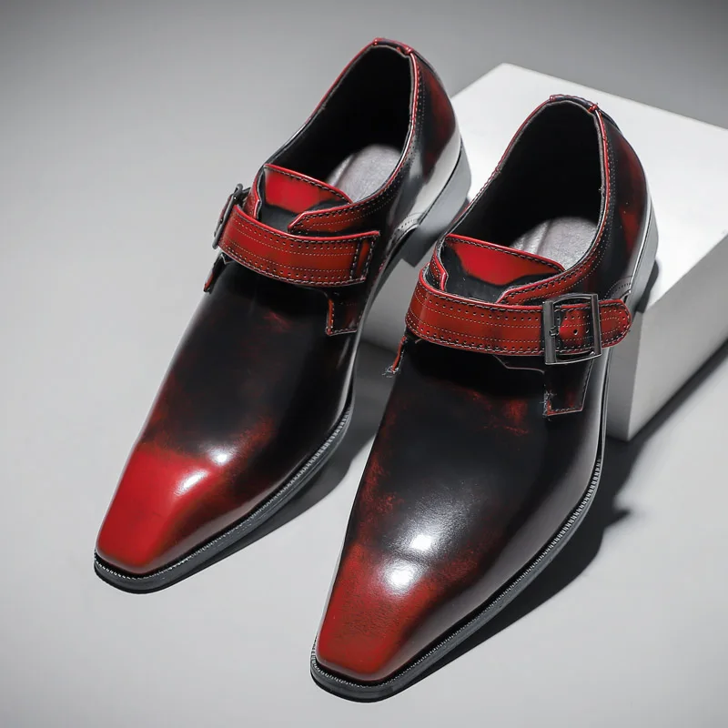 Men's Oxfords Shoes Classic Retro Dress Men's Monk Leather Shoes with Pointed Toe Buckle Business Office Wedding Comfortable
Men's Oxfords Shoes Classic Retro Dress Men's Monk Leather Shoes with Pointed Toe Buckle Business Office Wedding Comfortable